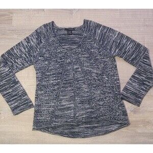 Calvin Klein Jeans Women's Black And White Long‎ Sleeve Sweater Size XL